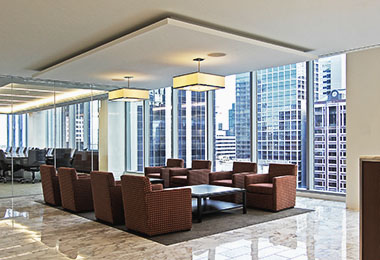 Corporate reception lobby