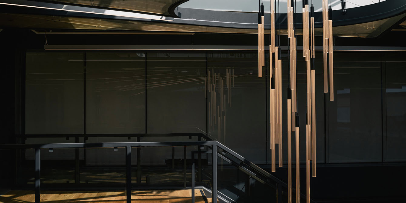 Staircase chandelier